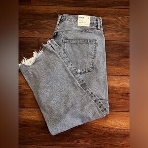 NWT! Agolde 90s crop midrise loose straight